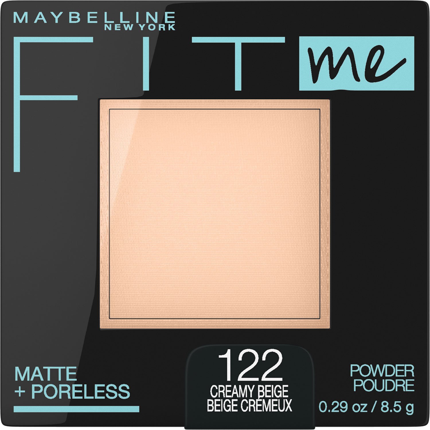 Fit Me® Matte + Poreless Powder Foundation Makeup Creamy Beige 122