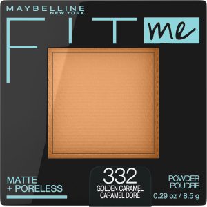 Fit Me® Matte + Poreless Powder Foundation Makeup Golden Caramel 332
