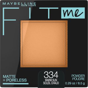Fit Me® Matte + Poreless Powder Foundation Makeup Warm Sun 334
