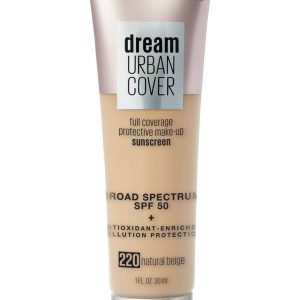 Dream Urban Cover® Flawless Coverage Foundation Makeup, Spf 50 Natural Beige