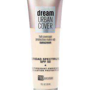 Dream Urban Cover® Flawless Coverage Foundation Makeup, Spf 50 Porcelain