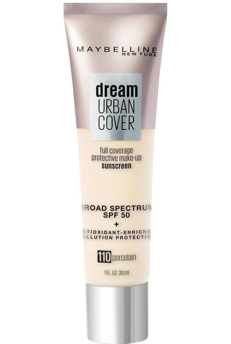 Dream Urban Cover® Flawless Coverage Foundation Makeup, Spf 50 Porcelain