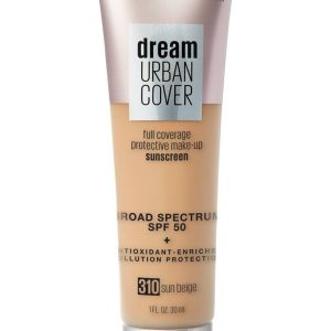 Dream Urban Cover® Flawless Coverage Foundation Makeup, Spf 50 Sun Beige