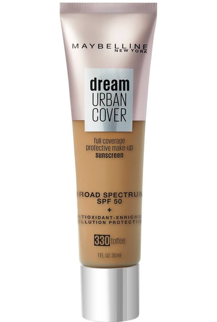 Dream Urban Cover® Flawless Coverage Foundation Makeup, Spf 50 Toffee