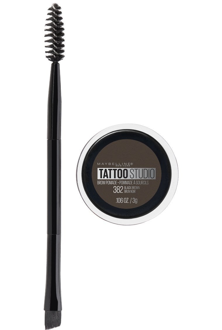Tattoo Studio® Brow Pomade Long Lasting, Buildable Eyebrow Makeup Black Brown