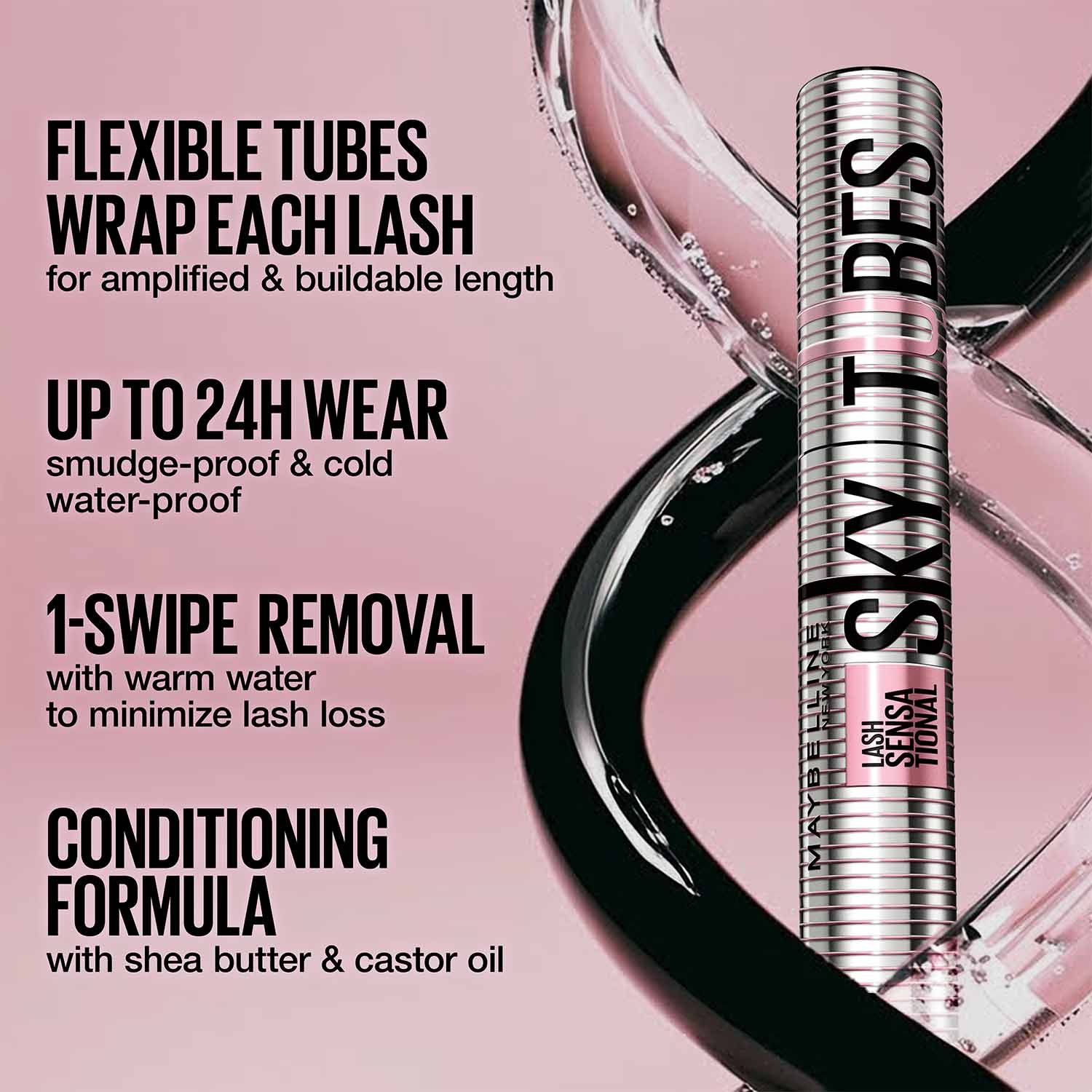 Lash Sensational Sky Tubes Tubing Mascara Very Black - Image 4