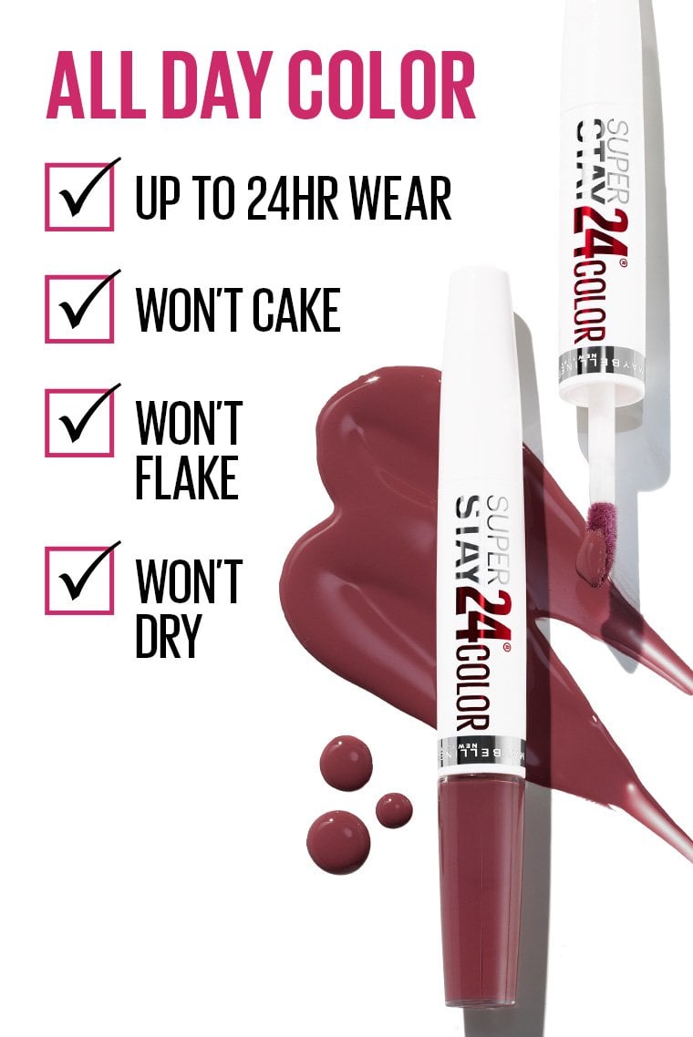 Super Stay 24® Hour Long-Lasting 2-Step Liquid Lipstick Crisp Magenta - Image 4