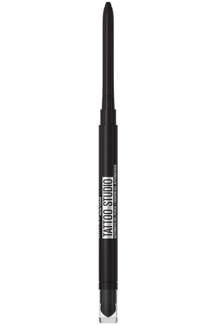 TATTOO STUDIO® AUTOMATIC GEL PENCIL EYELINER EYE MAKEUP Pitch Black
