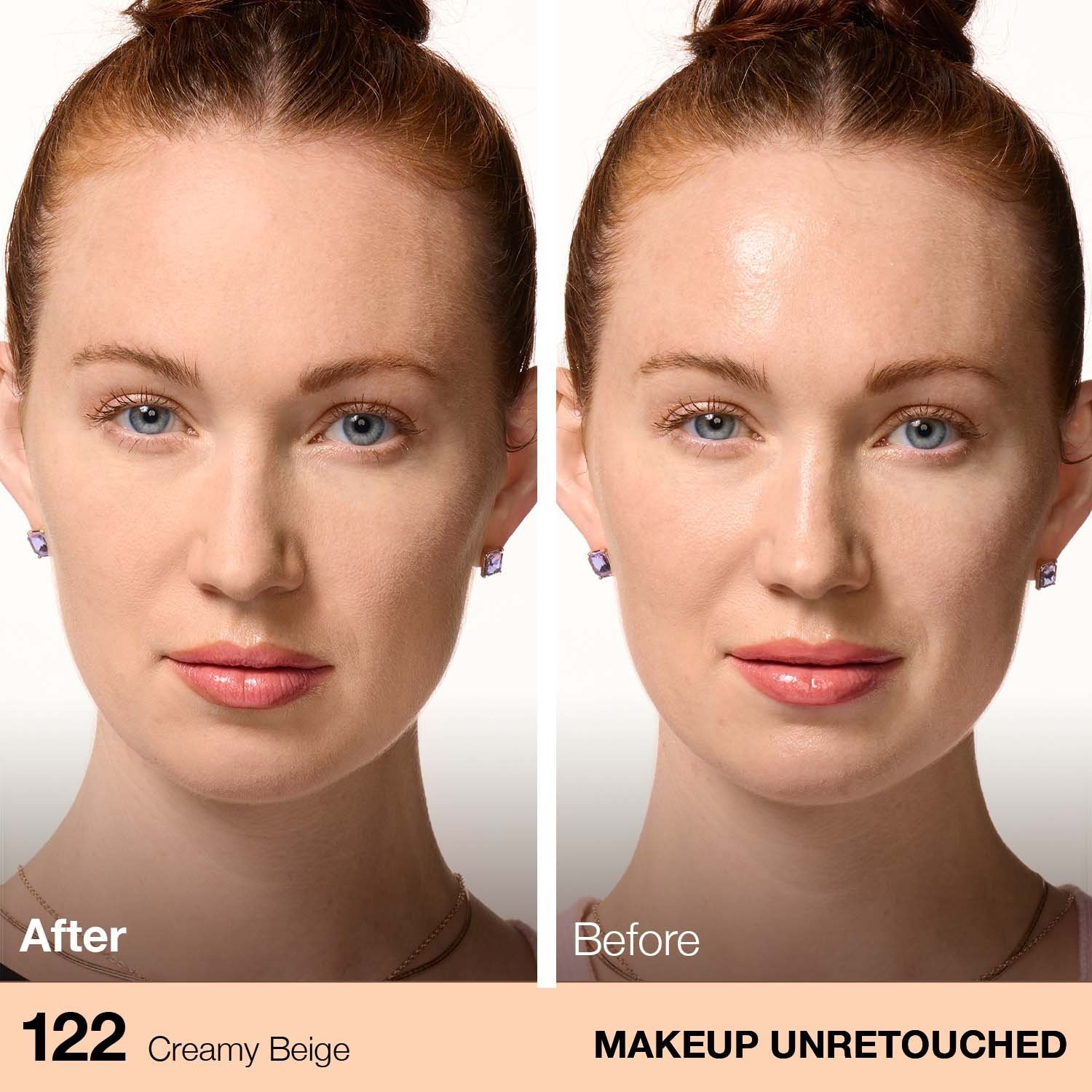 Fit Me® Matte + Poreless Powder Foundation Makeup Creamy Beige 122 - Image 3