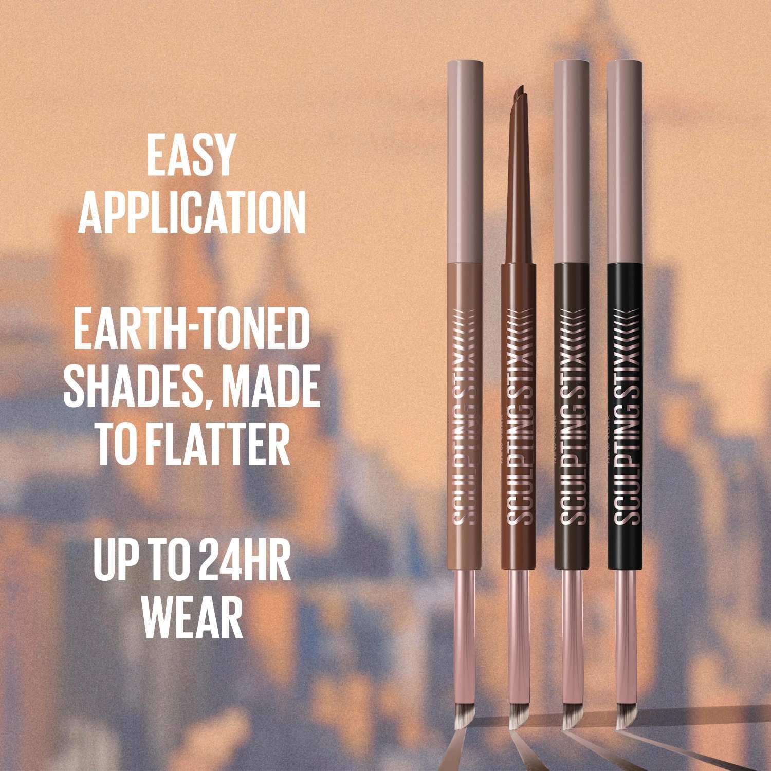 Sculpting Stix Double-Ended Eyeliner Pencil with Brush Black Blur - Image 5