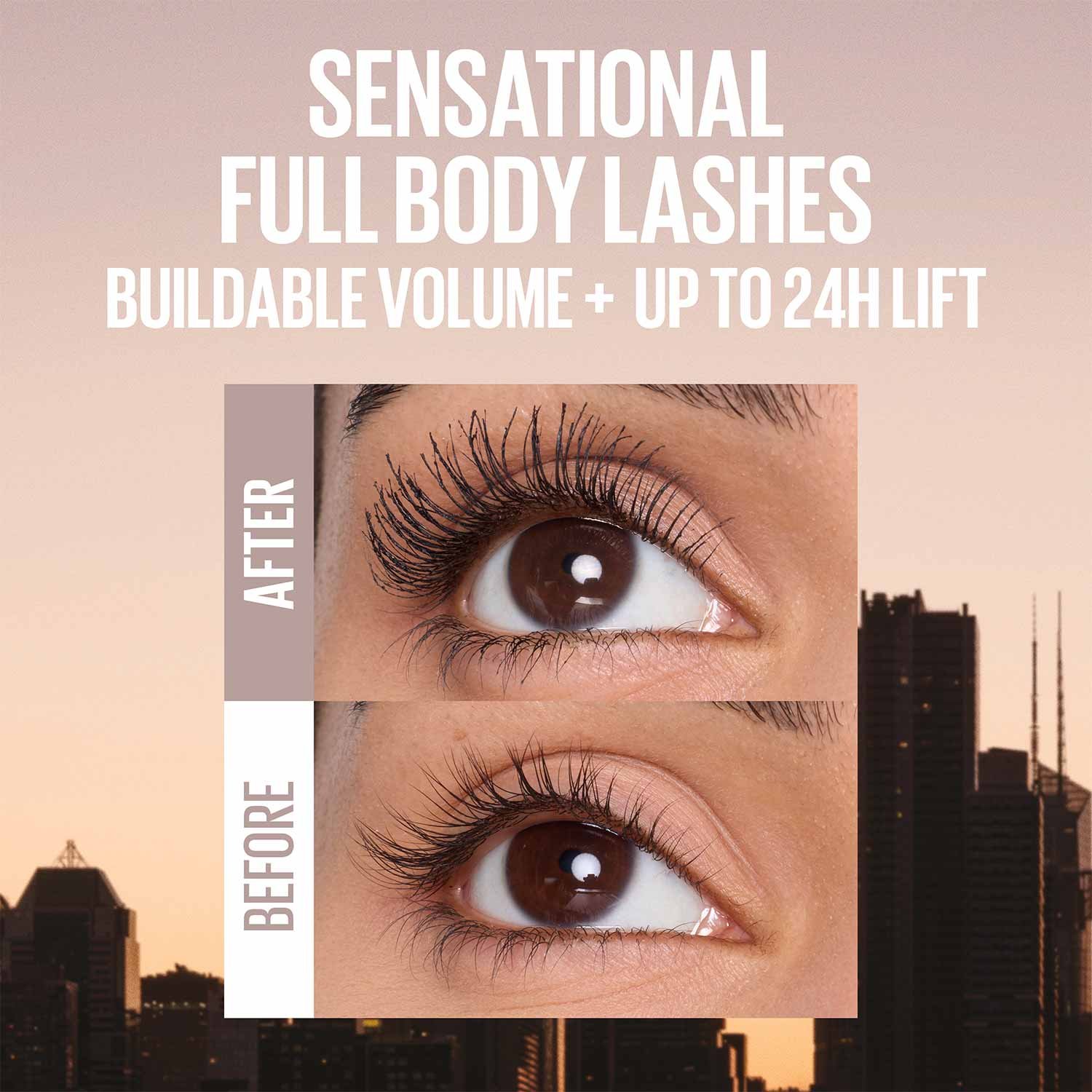 Lash Sensational Body™ Full Volume Lifting Washable Mascara Blackest Black - Image 3