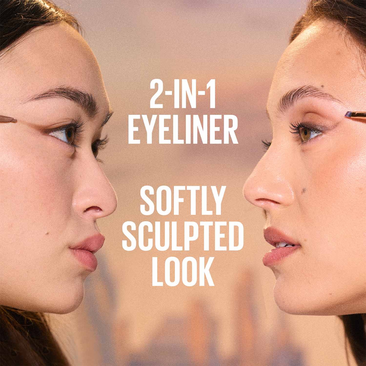 Sculpting Stix Double-Ended Eyeliner Pencil with Brush Black Blur - Image 4