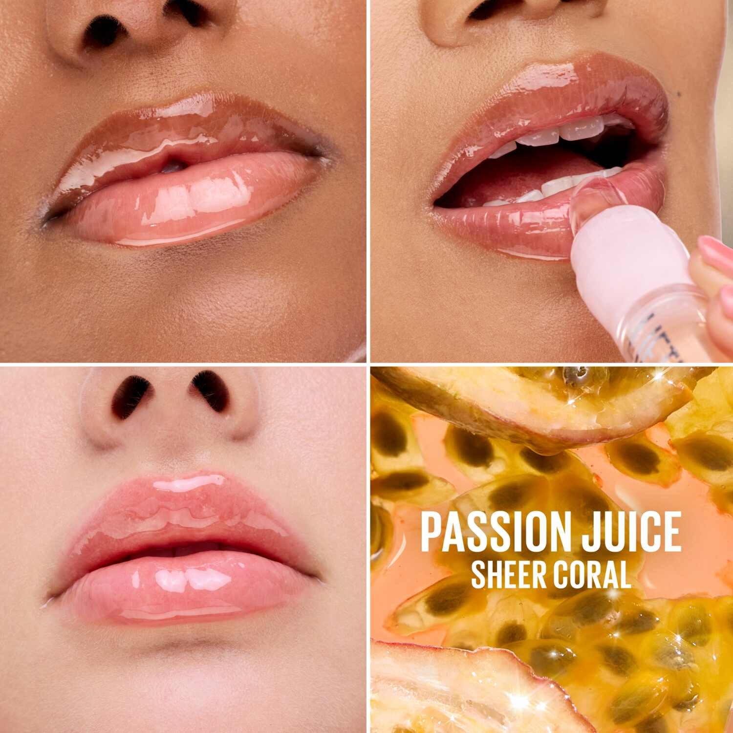Lifter Gel Oil-in-Gel Lip Gloss with Hyaluronic Acid Passion Juice - Image 3