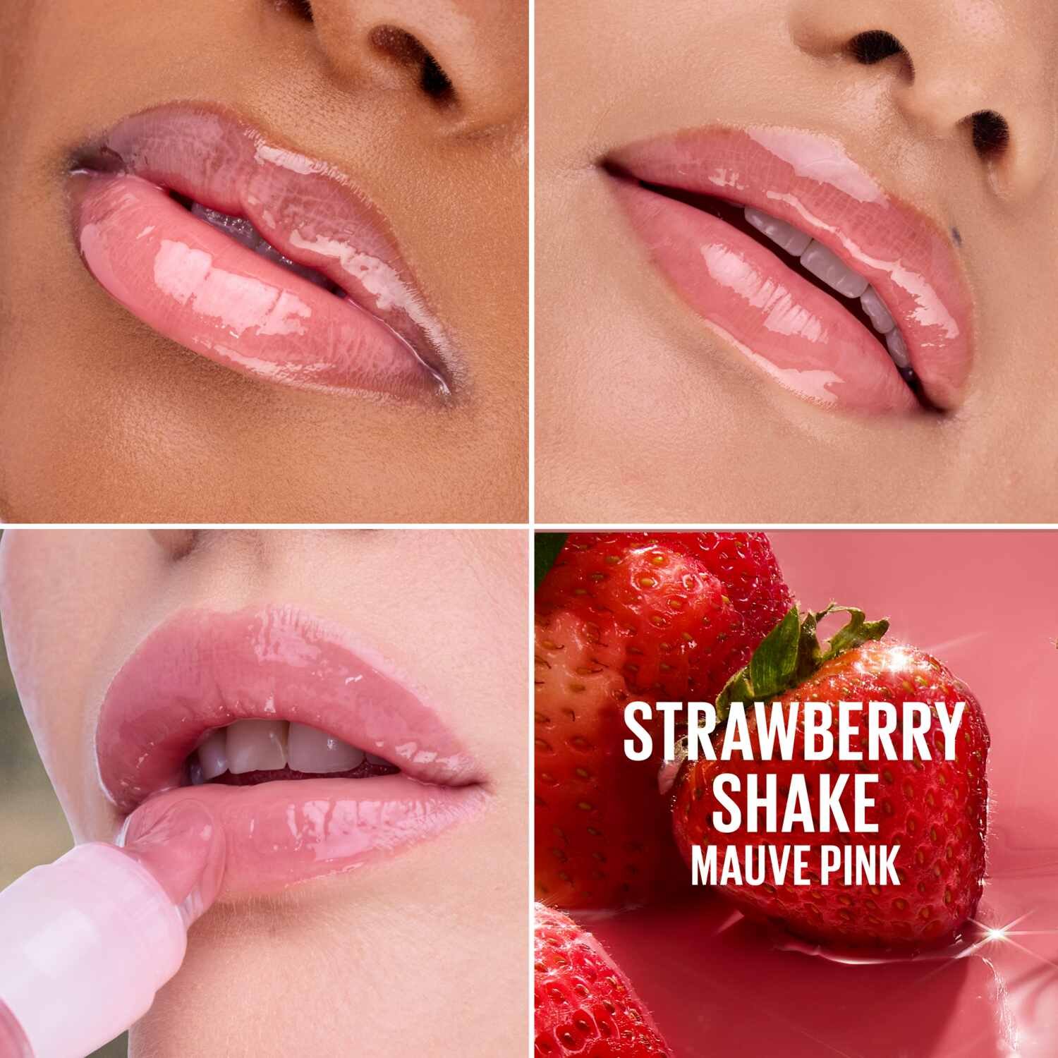 Lifter Gel Oil-in-Gel Lip Gloss with Hyaluronic Acid Strawberry Shake - Image 3