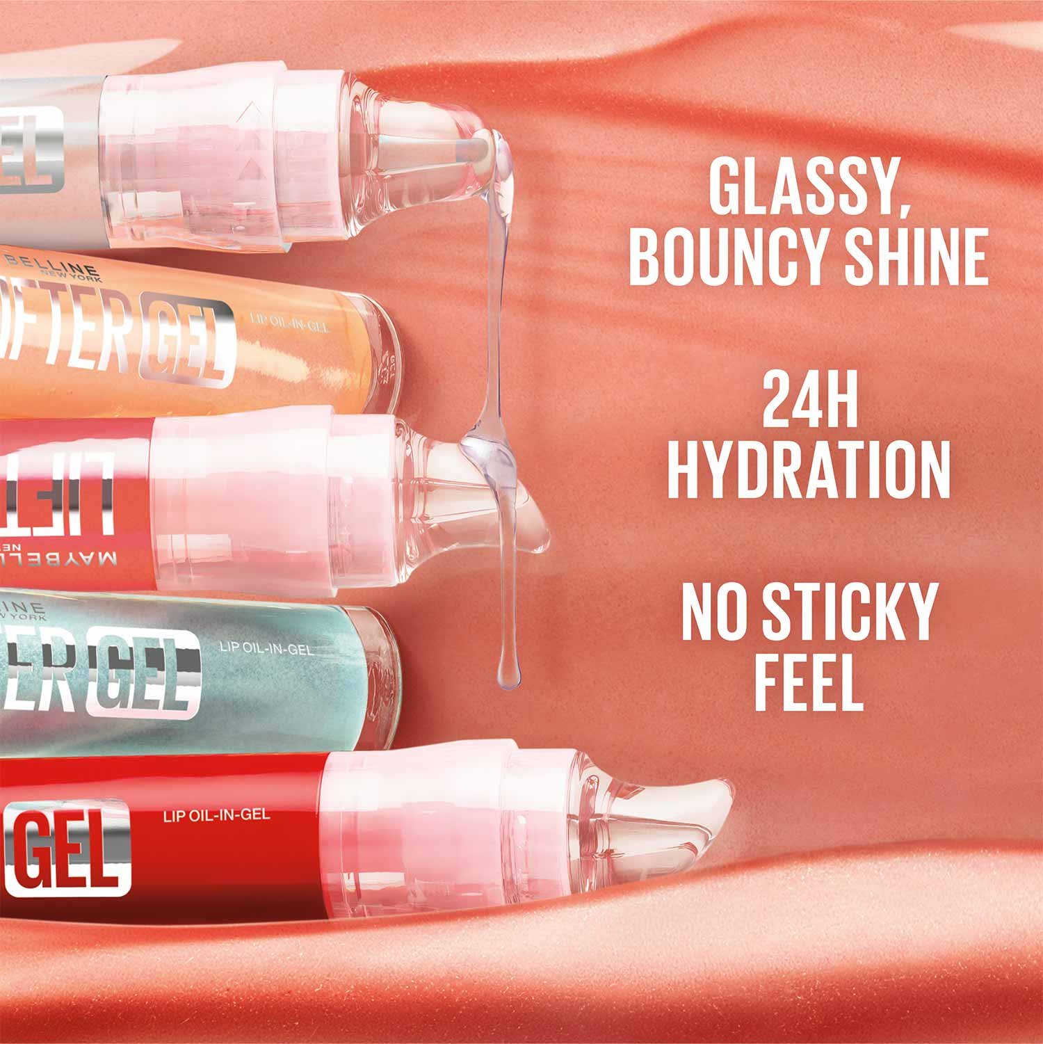 Lifter Gel Oil-in-Gel Lip Gloss with Hyaluronic Acid Blue Boba - Image 4